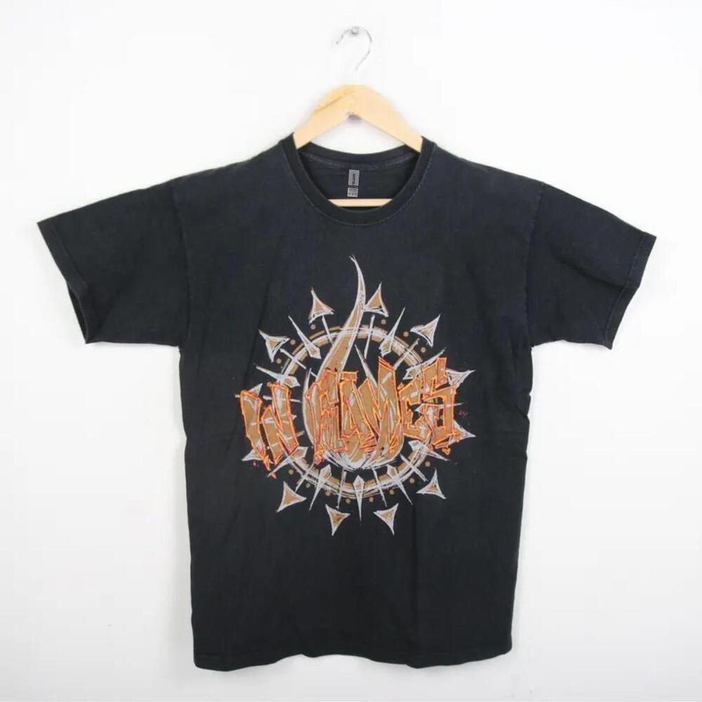 Black And Orange Hanes Band Tee
